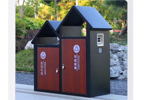 塑木垃圾桶BH-LJT-A26