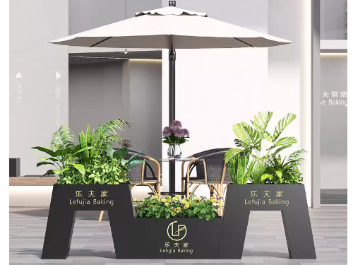 现代简约铁艺花箱